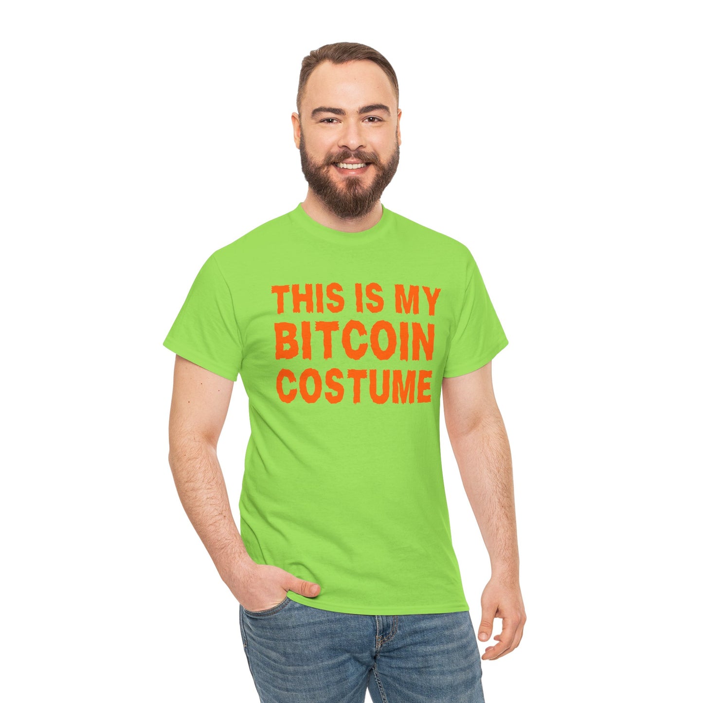 This Is My Bitcoin Costume Graphic Tee - Crypto Halloween T-Shirt