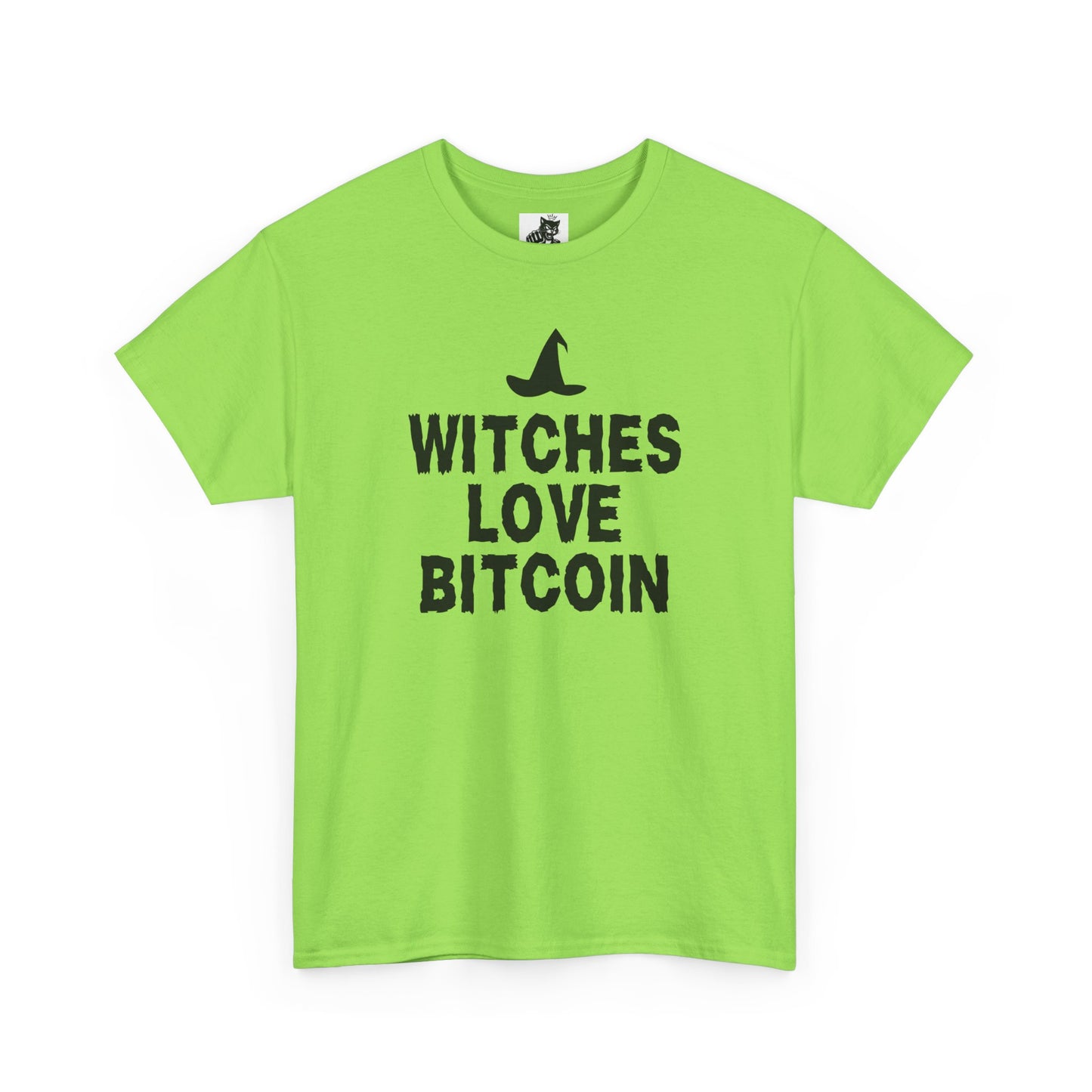 Witches Love Bitcoin (Version 2) Graphic Tee - Crypto Halloween Witch T-Shirt