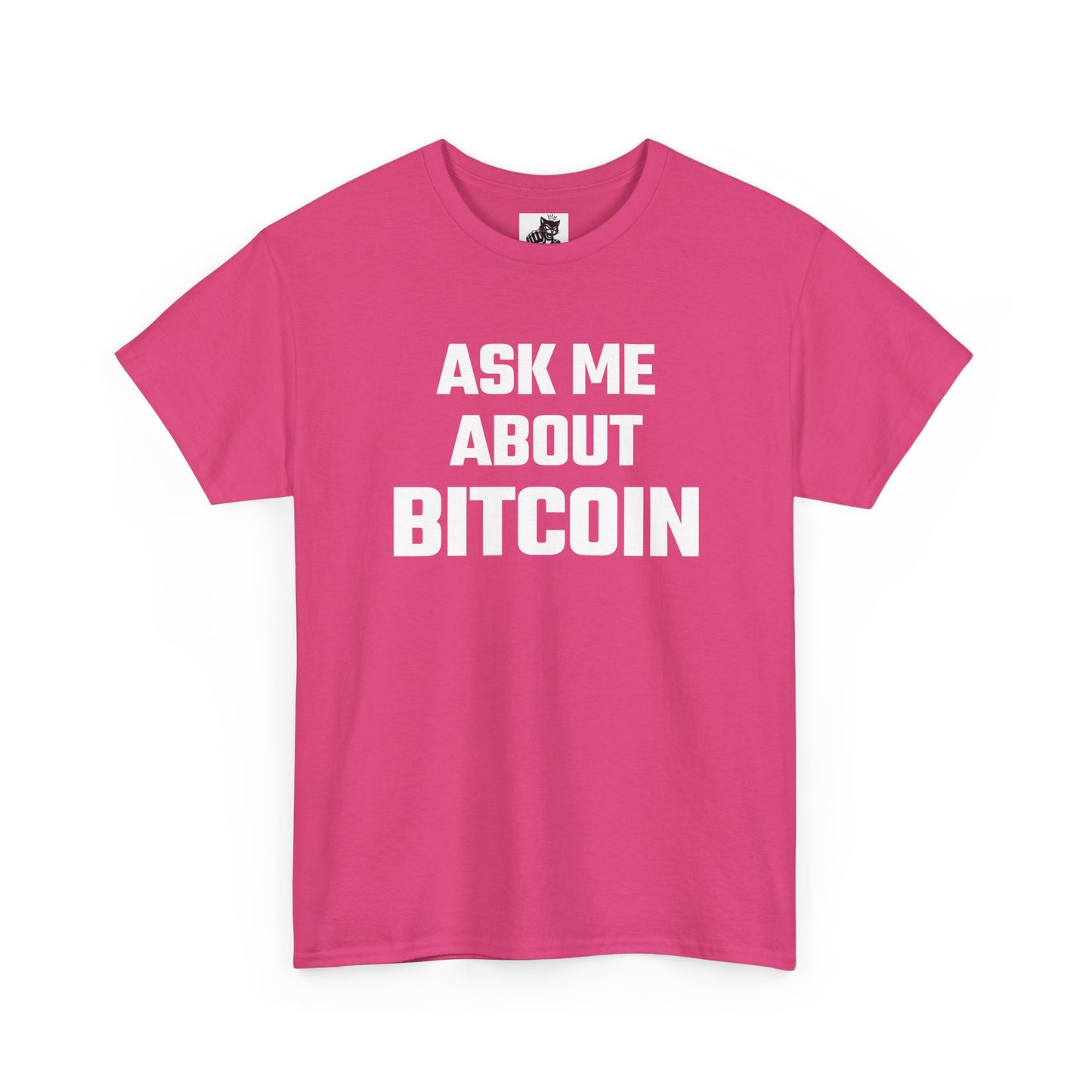 Ask Me About Bitcoin Graphic Tee - Unisex Cotton T-Shirt