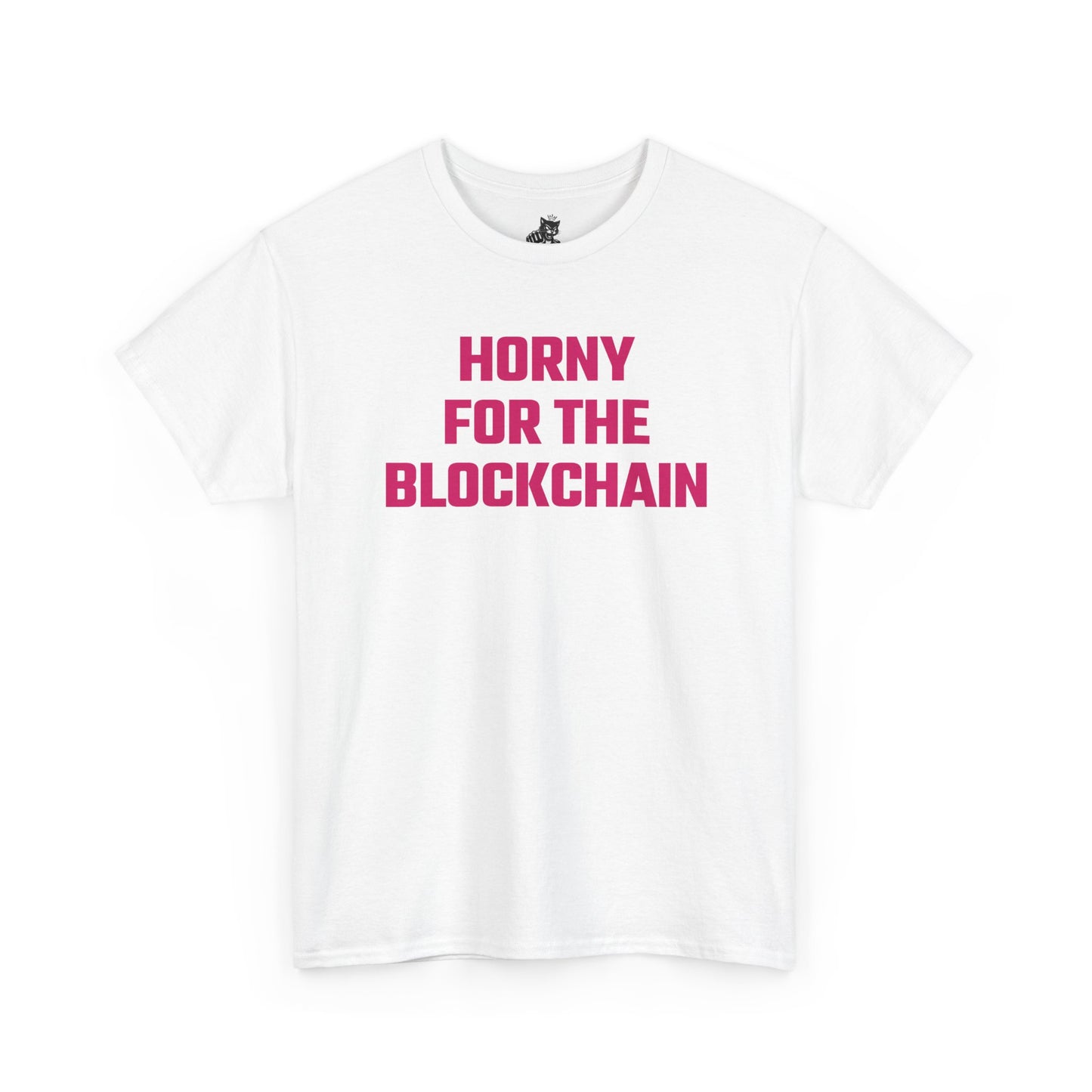 Horny For The Blockchain (Version 2) Crypto Themed T-Shirt