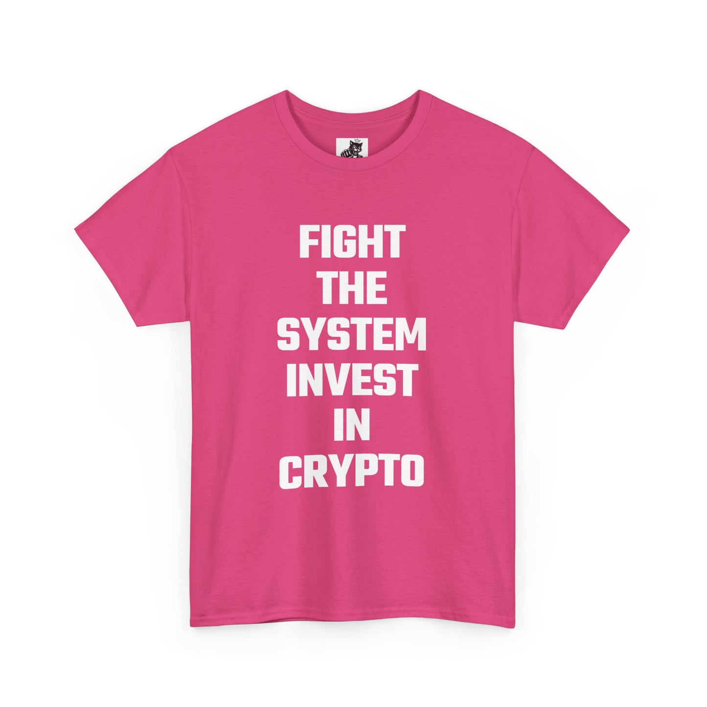 Fight The System Invest In Crypto Graphic Tee - Unisex Cotton T-Shirt