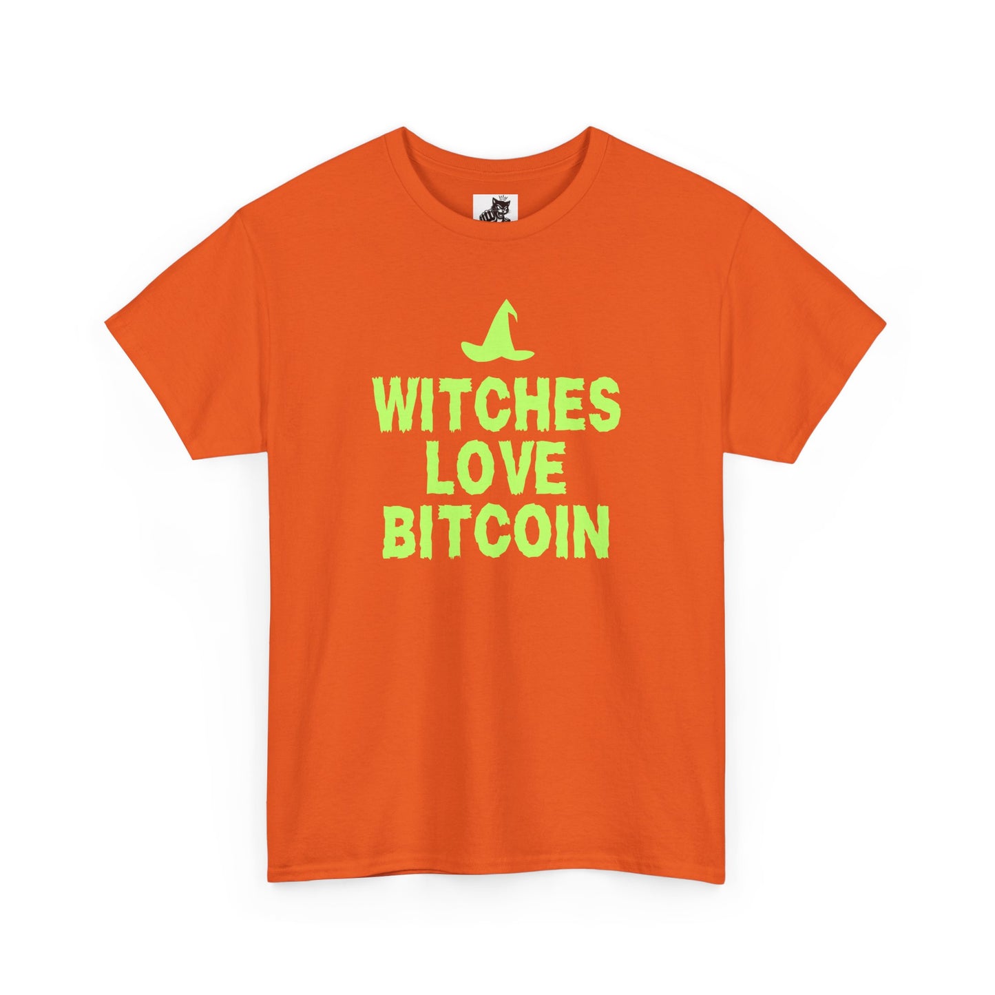 Witches Love Bitcoin (Version 2) Graphic Tee - Crypto Halloween Witch T-Shirt