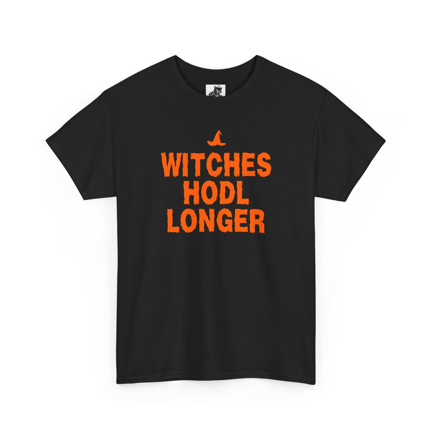 Witches HODL Longer Graphic Tee - Crypto Halloween Witch T-Shirt