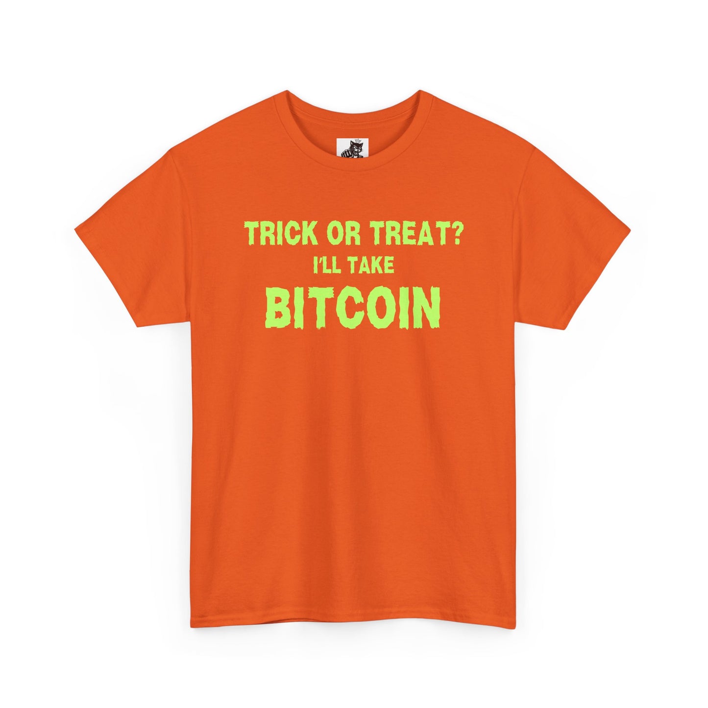 Trick Or Treat I'll Take Bitcoin (Version 2) Graphic Tee - Crypto Halloween T-Shirt