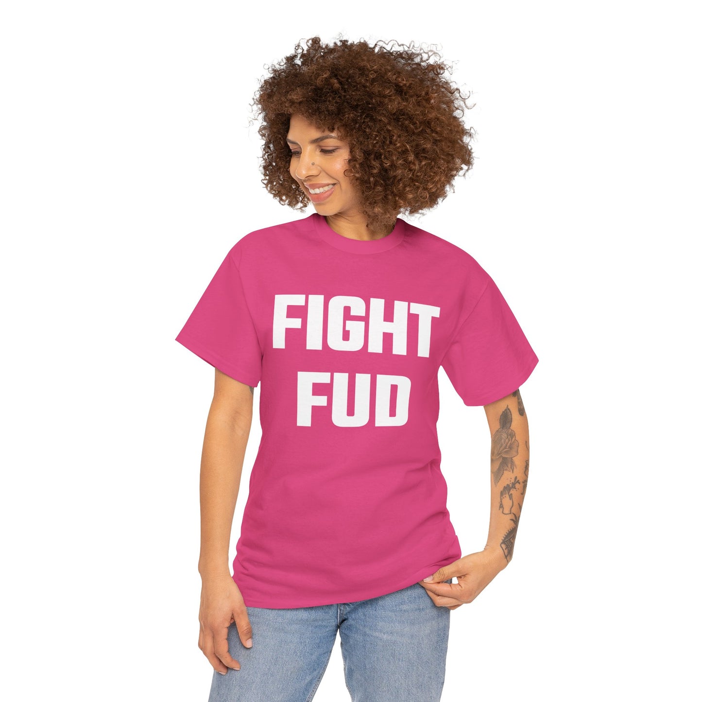Fight FUD Graphic Tee - Unisex Cotton T-Shirt