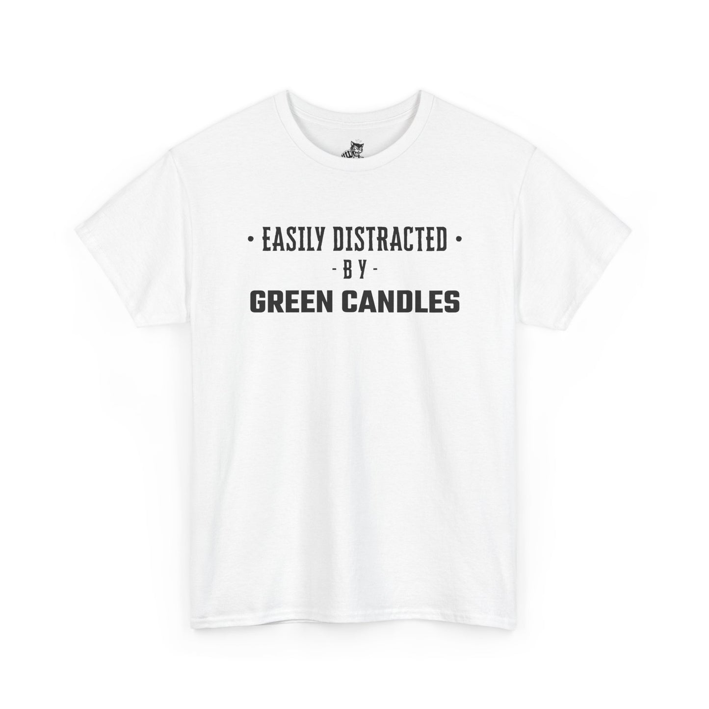 Easily Distracted By Green Candles Graphic Tee - Unisex Cotton T-Shirt