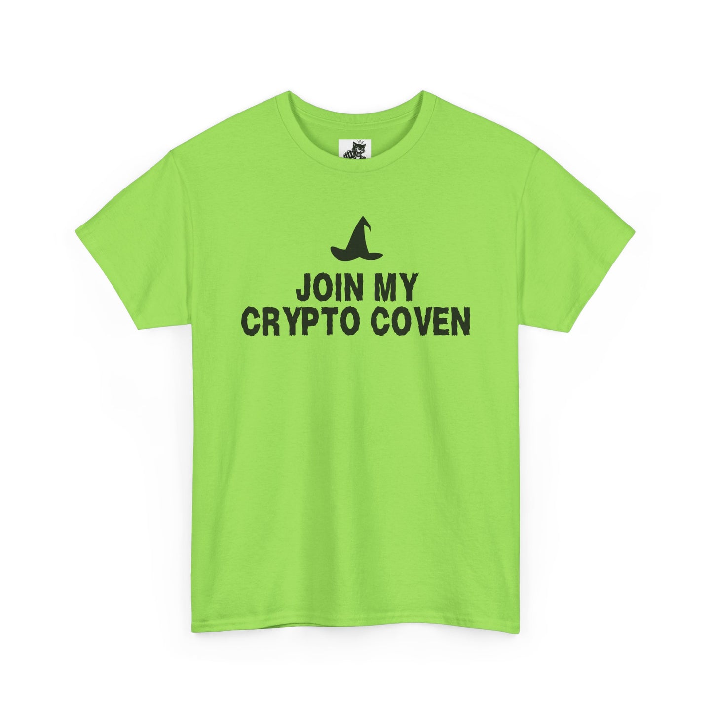 Join My Crypto Coven (Version 2) Graphic Tee - Crypto Halloween Witch T-Shirt