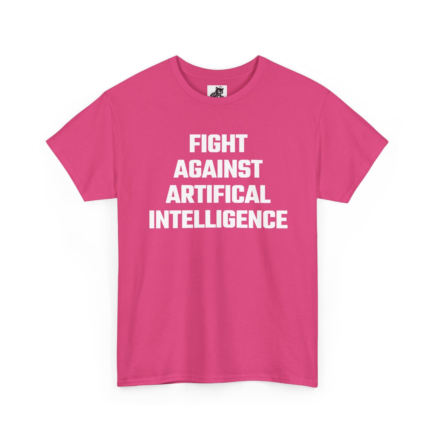 Fight Against Artificial Intelligence Graphic Tee - Unisex Cotton T-Shirt
