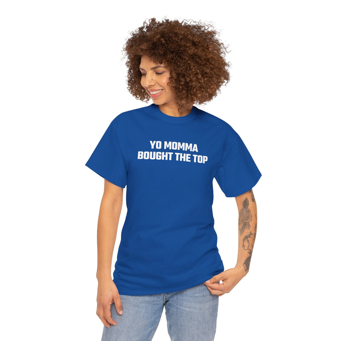 Yo Momma Bought The Top Graphic Tee - Crypto Themed T-Shirt