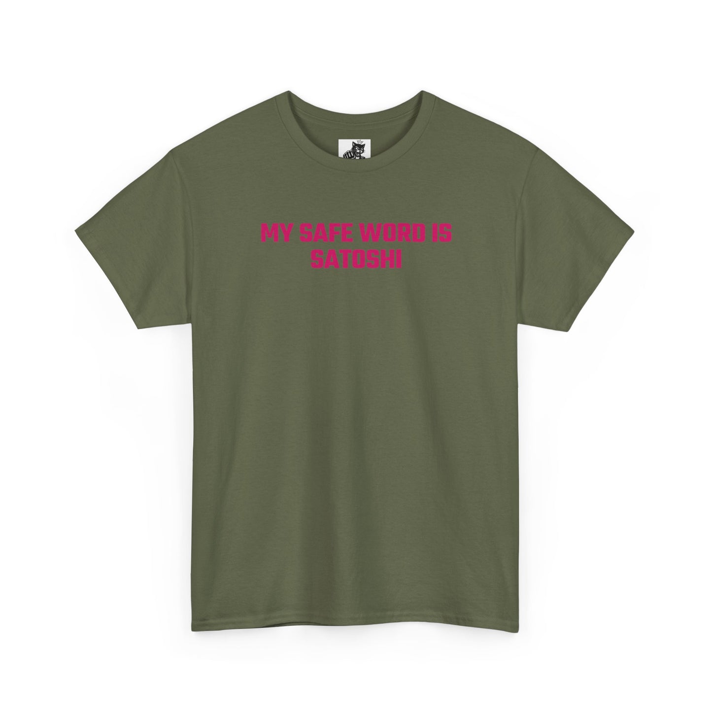 My Safe Word Is Satoshi (Version 2) Crypto Themed T-Shirt