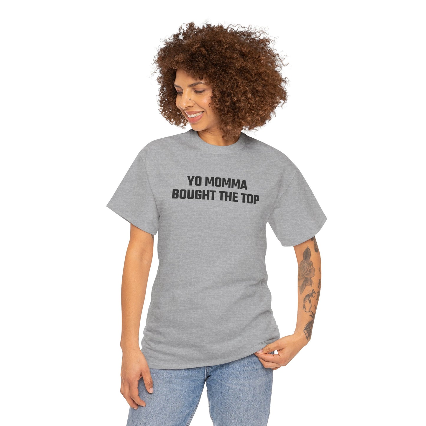Yo Momma Bought The Top Graphic Tee - Crypto Themed T-Shirt