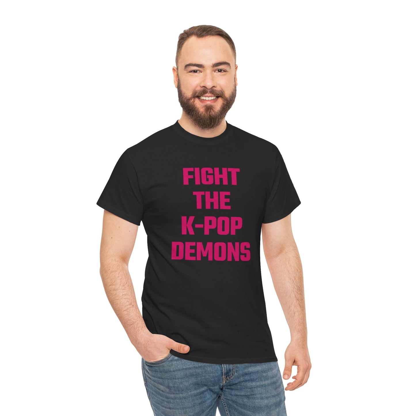 Fight The K-Pop Demons (Version 2) Graphic Tee - Unisex Cotton T-Shirt