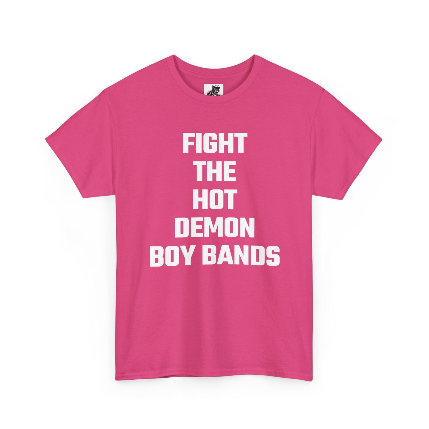 Fight The Hot Demon Boy Bands Graphic Tee - Unisex Cotton T-Shirt