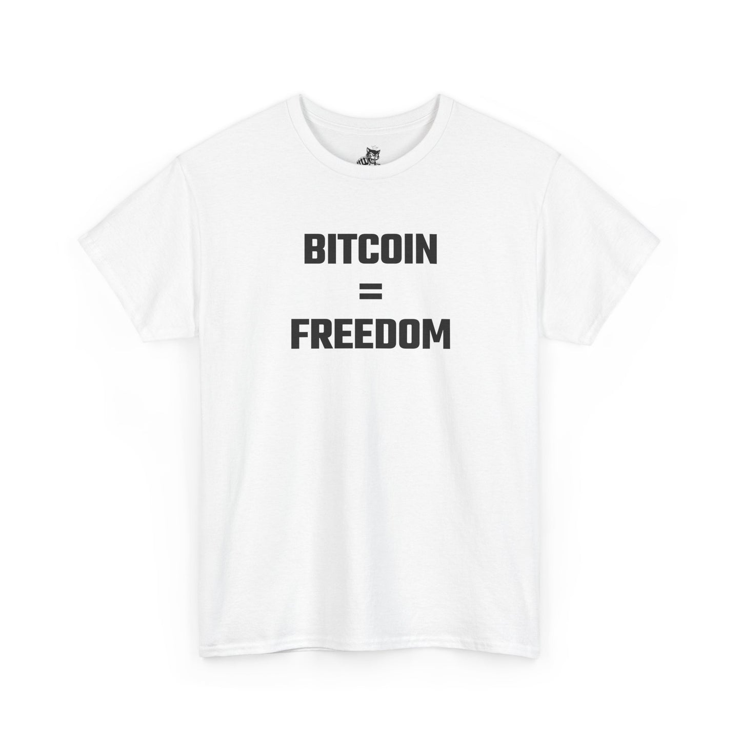 Bitcoin Equals Freedom Crypto Themed T-Shirt