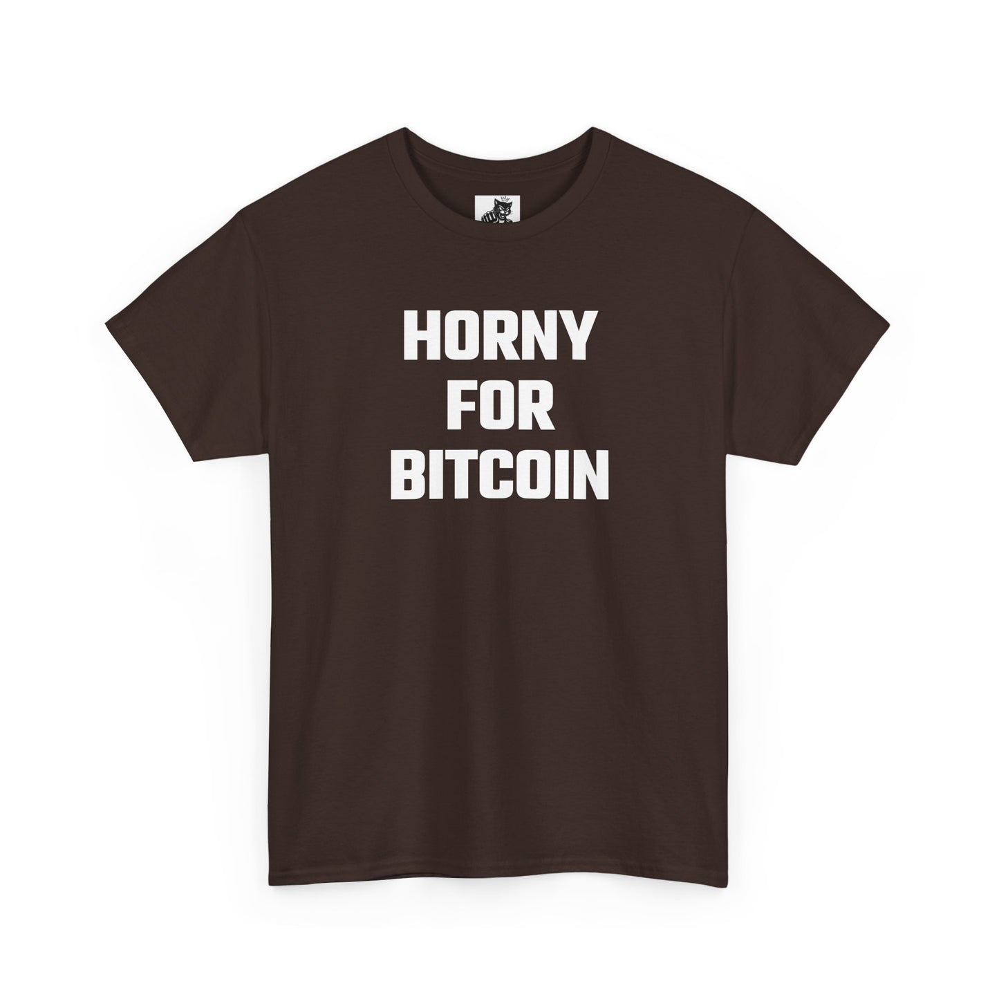 Horny For Bitcoin Crypto Themed T-Shirt