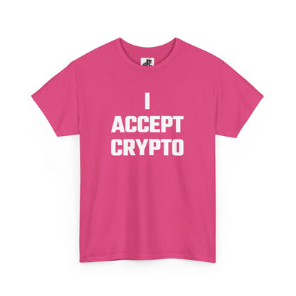 I Accept Crypto Graphic Tee - Unisex Cotton T-Shirt
