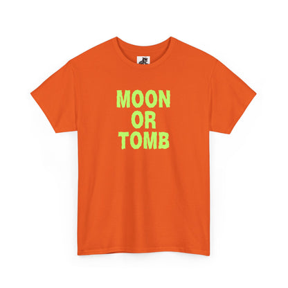 Moon Or Tomb (Version 2) Graphic Tee - Crypto Halloween T-Shirt