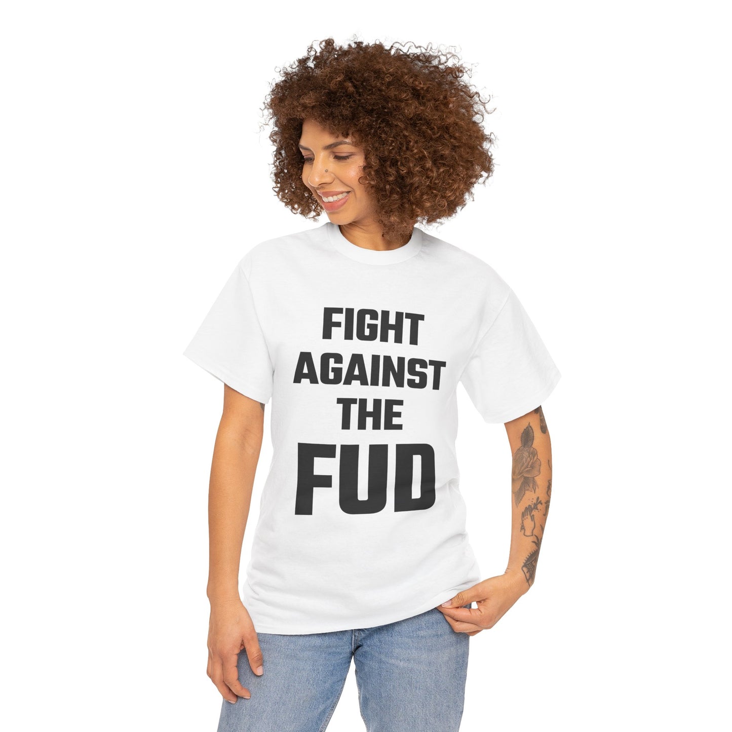 Fight Against The FUD Graphic Tee - Unisex Cotton T-Shirt