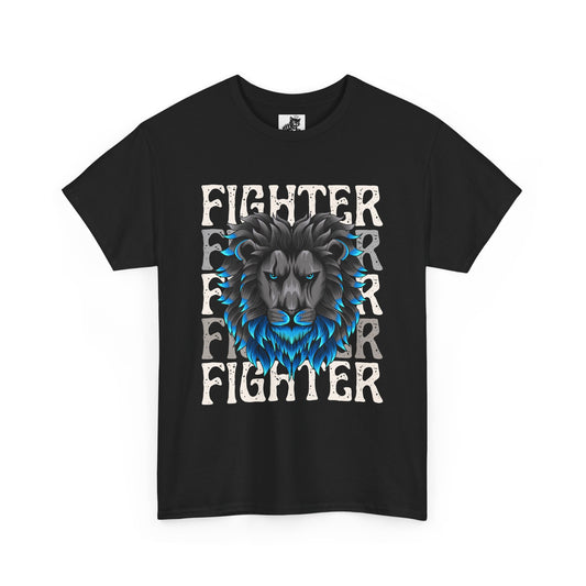 Fighter Lion Graphic Tee - Unisex Cotton T-Shirt