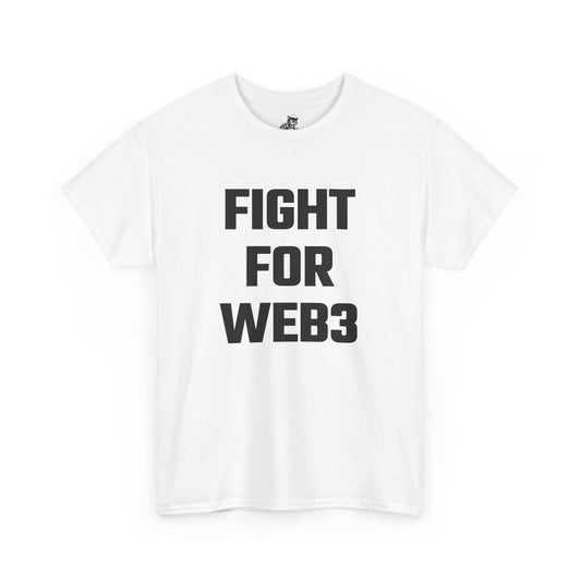 Fight For Web3 Graphic Tee - Unisex Cotton T-Shirt