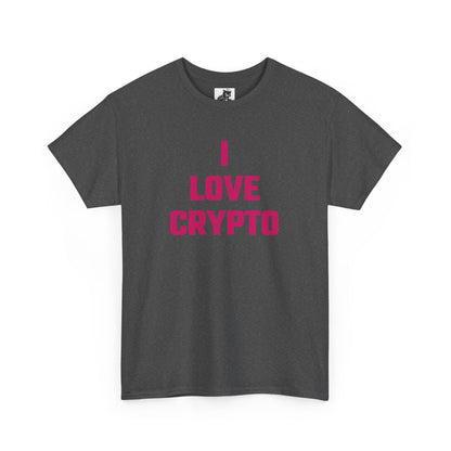 I Love Crypto (Version 2) Graphic Tee - Unisex Cotton T-Shirt