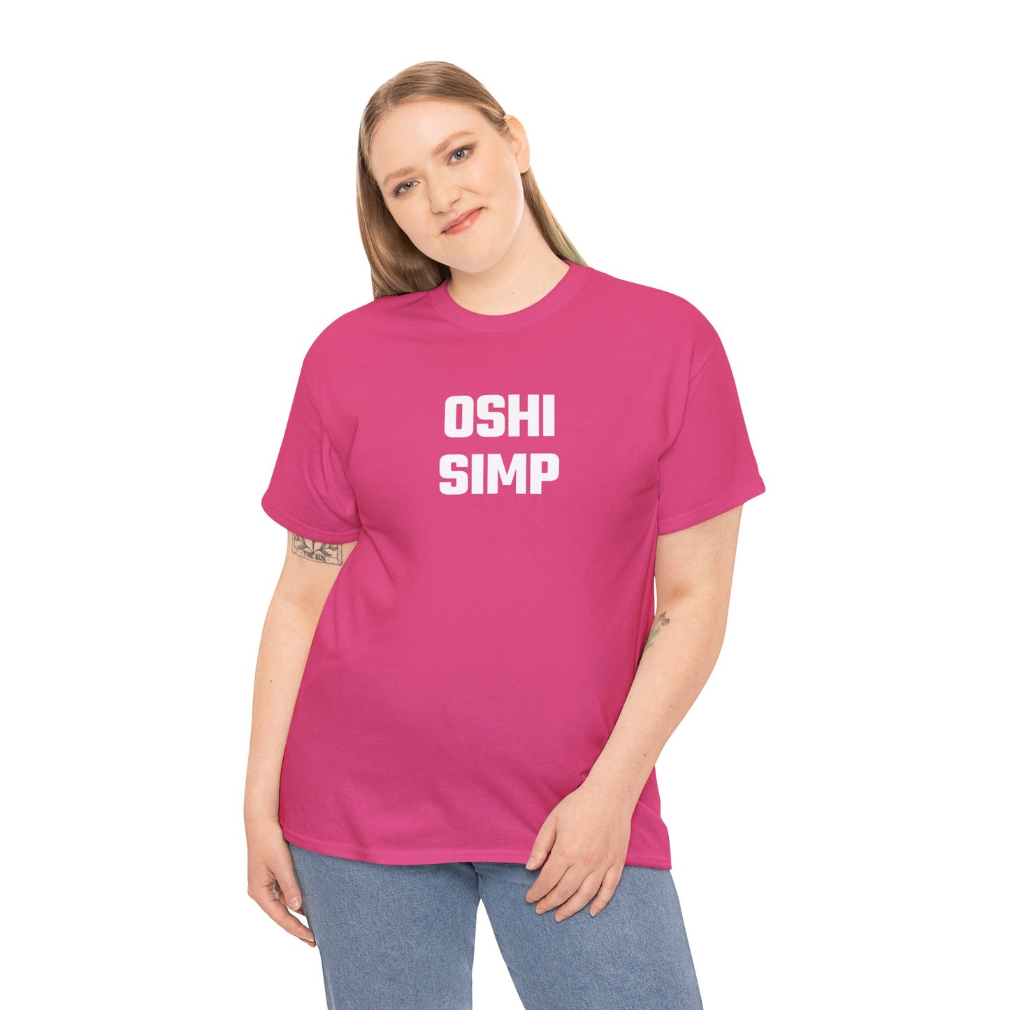 Oshi Simp Graphic Tee - Unisex Cotton T-Shirt