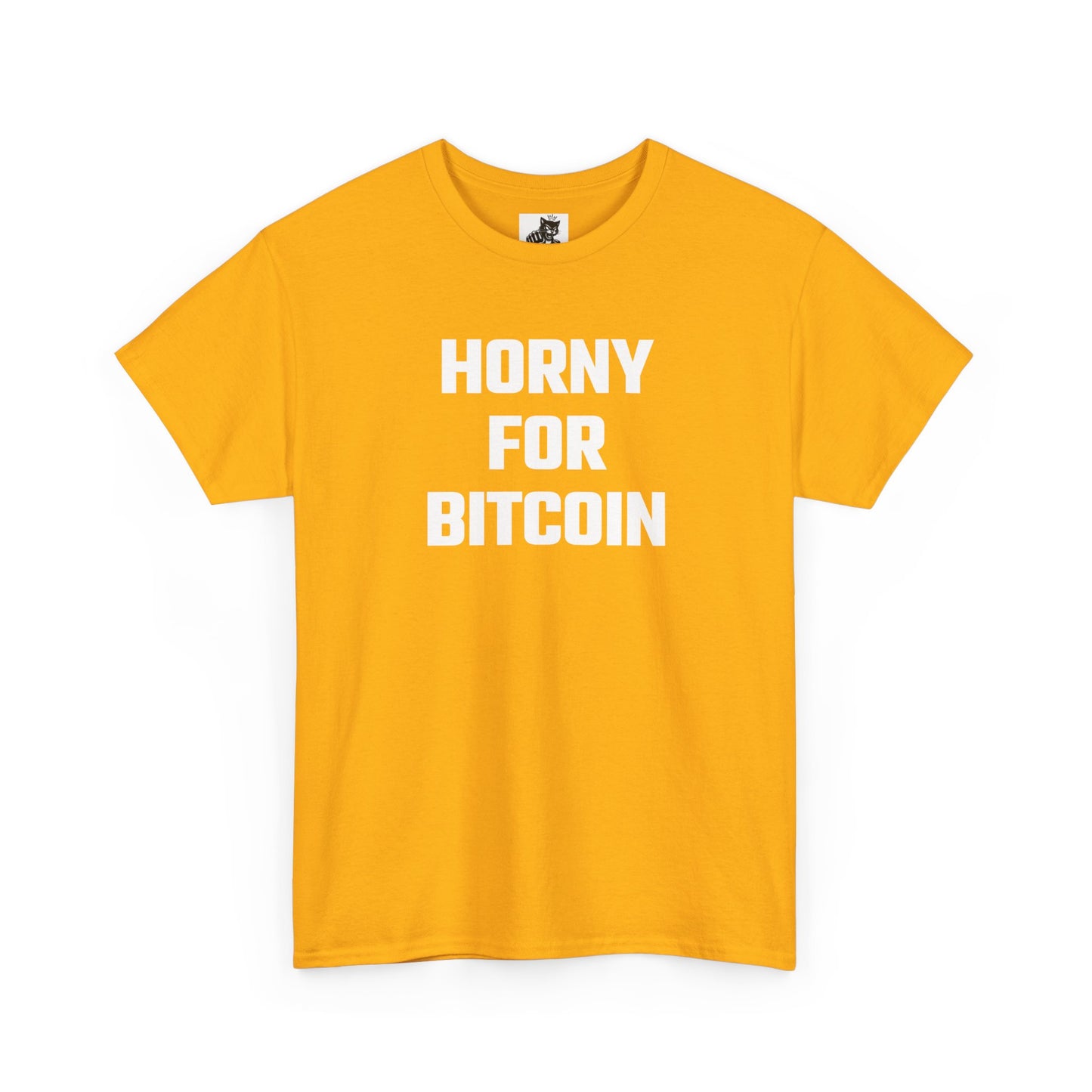 Horny For Bitcoin Crypto Themed T-Shirt
