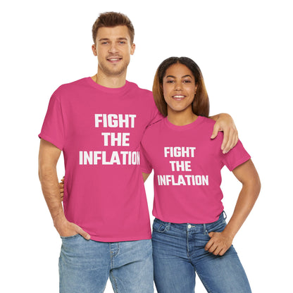 Fight The Inflation Graphic Tee - Unisex Cotton T-Shirt