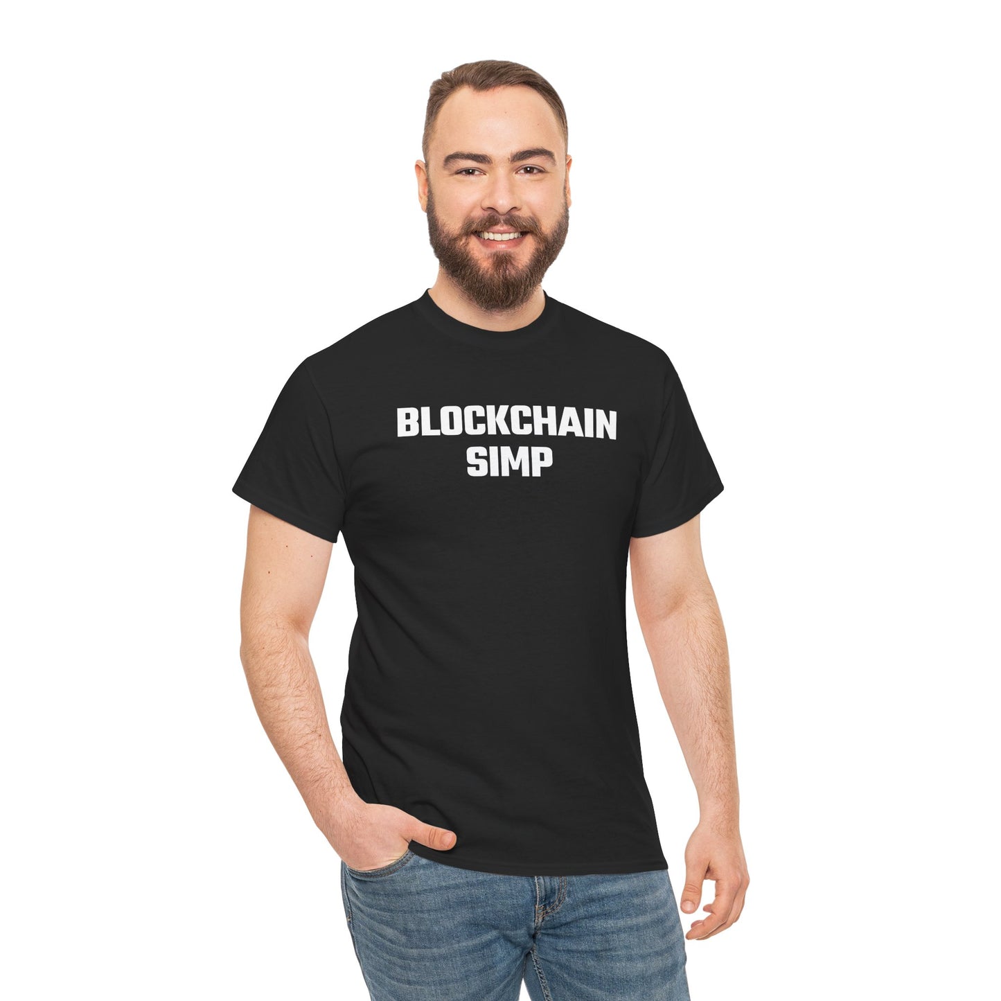 Blockchain Simp Graphic Tee - Unisex Cotton T-Shirt