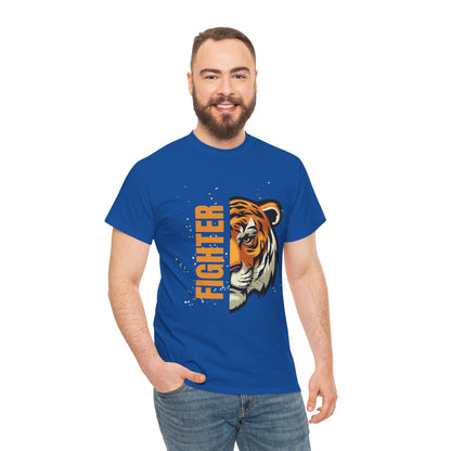 Fighter Tiger Graphic Tee - Unisex Cotton T-Shirt