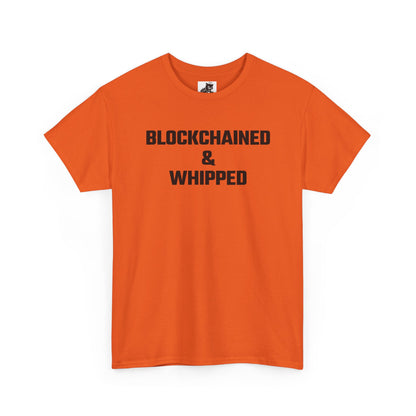 Blockchained And Whipped (Version 2) Crypto Themed T-Shirt