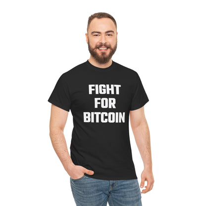 Fight for Bitcoin Graphic Tee - Unisex Cotton T-Shirt