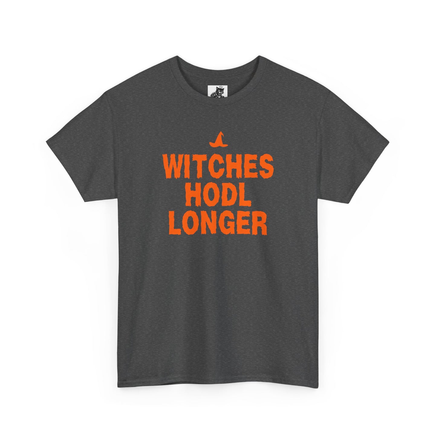 Witches HODL Longer Graphic Tee - Crypto Halloween Witch T-Shirt