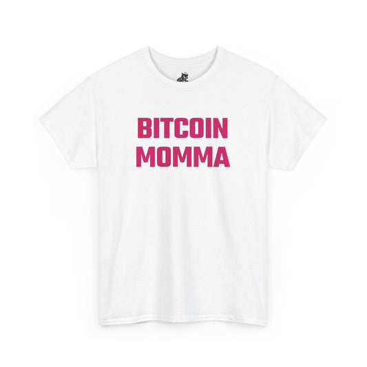 Bitcoin Momma (Version 2) Graphic Tee - Unisex Cotton T-Shirt