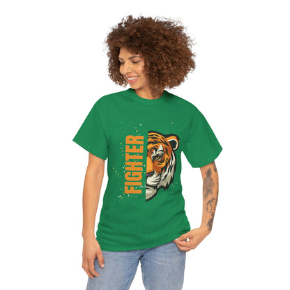 Fighter Tiger Graphic Tee - Unisex Cotton T-Shirt