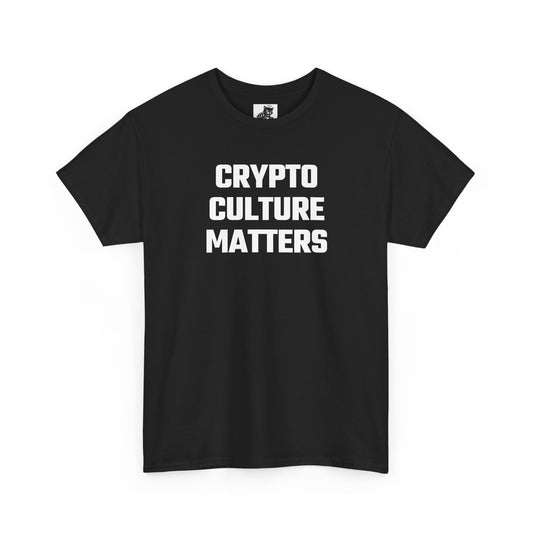 Crypto Culture Matters Graphic Tee - Unisex Cotton T-Shirt