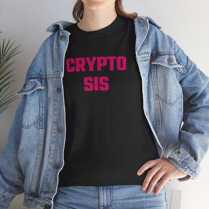 Crypto Sis (Version 2) Graphic Tee - Unisex Cotton T-Shirt