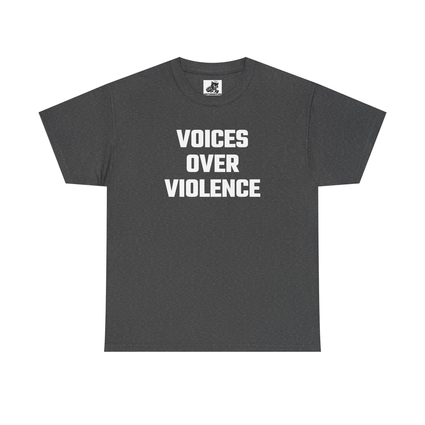 Voices Over Violence Graphic Tee - Unisex Cotton T-Shirt