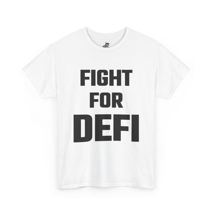 Fight for Defi Graphic Tee - Unisex Cotton T-Shirt