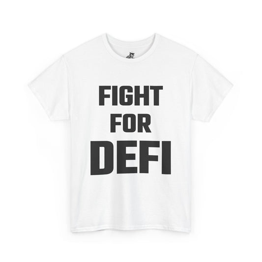 Fight for Defi Graphic Tee - Unisex Cotton T-Shirt