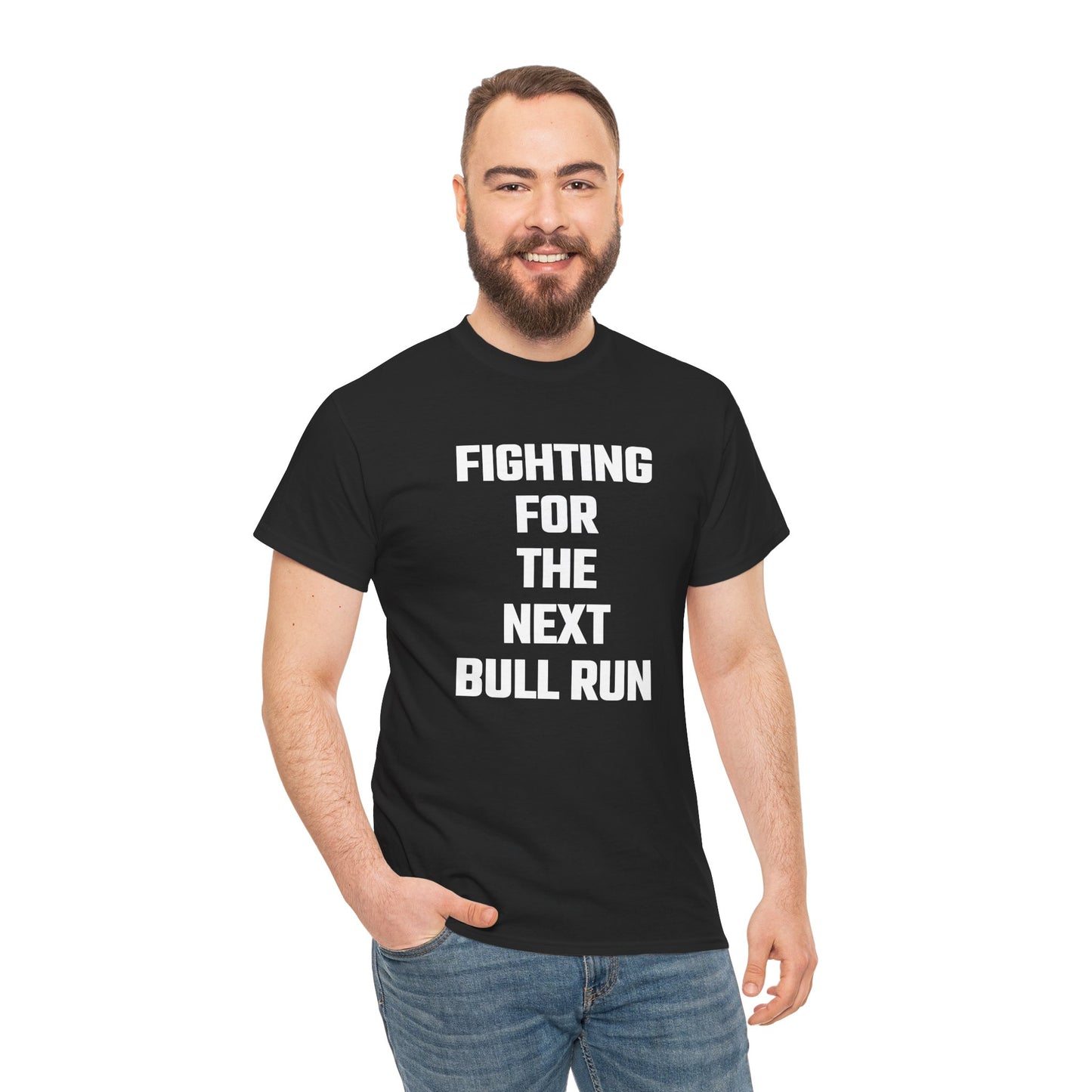 Fighting For The Next Bull Run Graphic Tee - Unisex Cotton T-Shirt