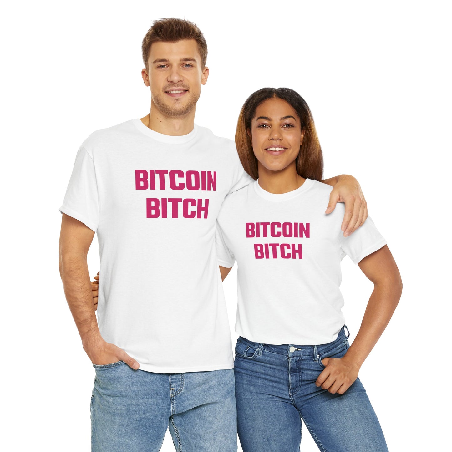 Bitcoin Bitch (Version 2) Graphic Tee - Unisex Cotton T-Shirt