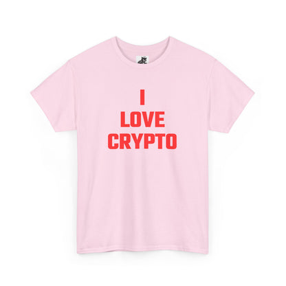 I Love Crypto (Version 3) Graphic Tee - Unisex Cotton T-Shirt