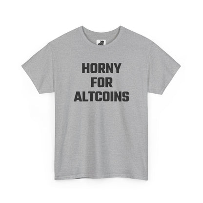 Horny For Altcoins Crypto Themed T-Shirt