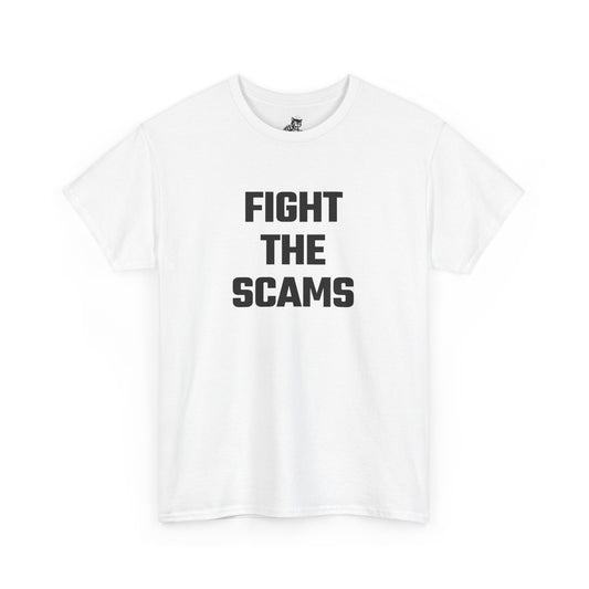 Fight The Scams Graphic Tee - Unisex Cotton T-Shirt