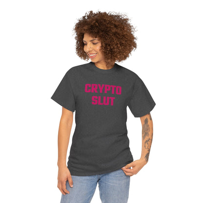 Crypto Slut (Version 2) Graphic Tee - Unisex Cotton T-Shirt