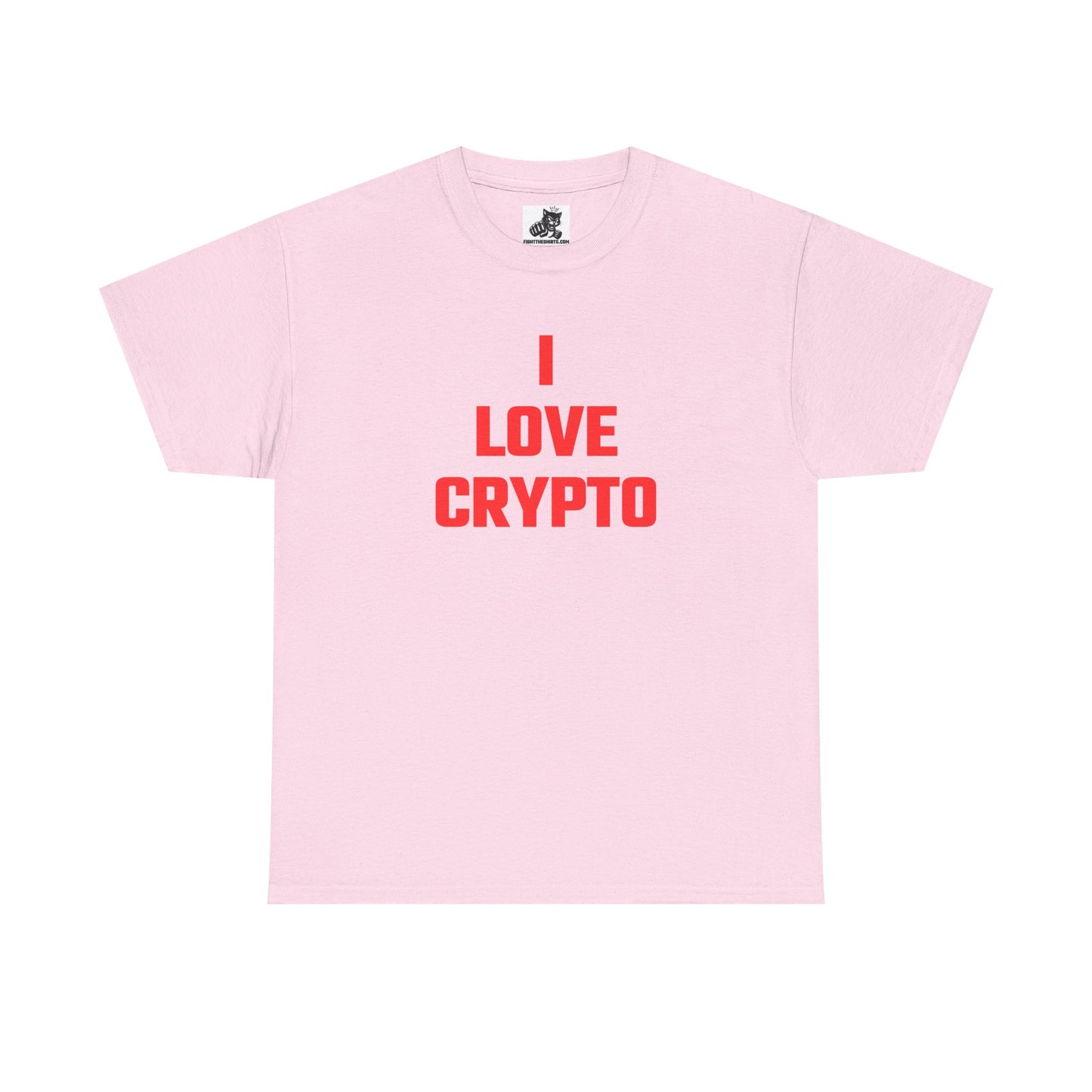 I Love Crypto (Version 3) Graphic Tee - Unisex Cotton T-Shirt