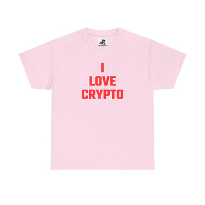 I Love Crypto (Version 3) Graphic Tee - Unisex Cotton T-Shirt