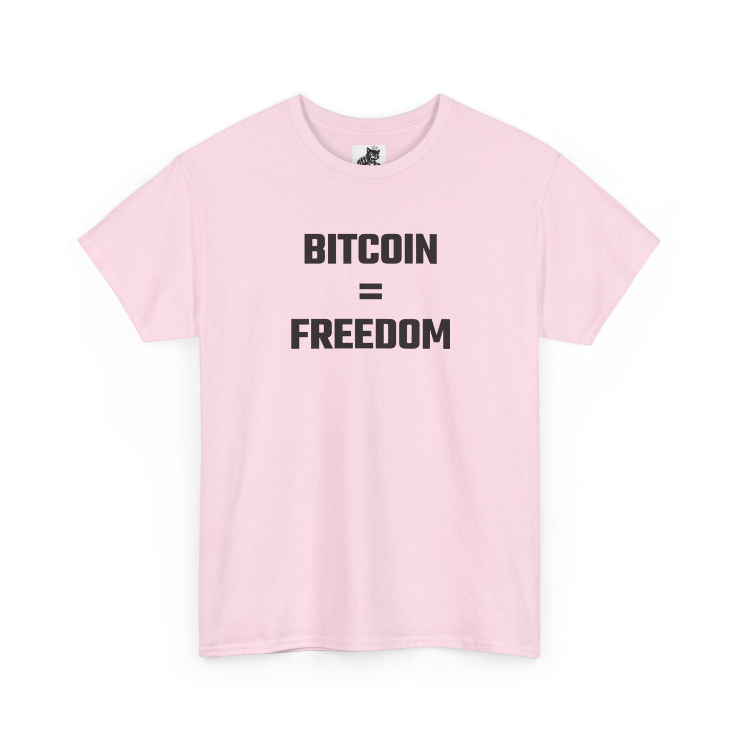 Bitcoin Equals Freedom Crypto Themed T-Shirt