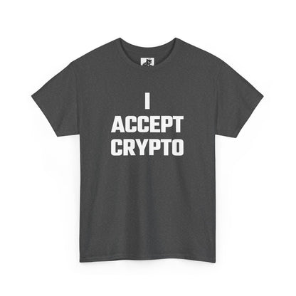 I Accept Crypto Graphic Tee - Unisex Cotton T-Shirt